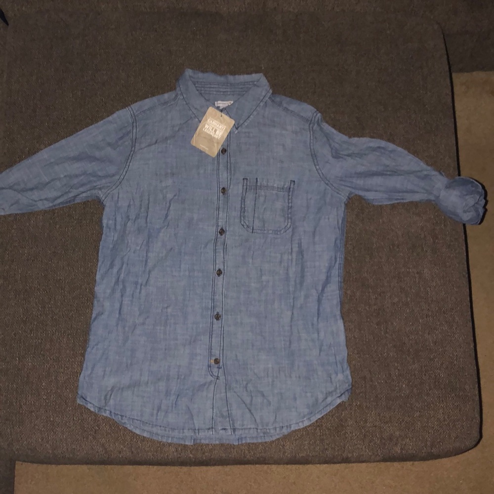 Button up denim top